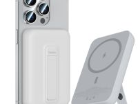 Внешний аккумулятор Benks MP09 Mini MagSafe 6000mAh Type-C/подставка (белый)