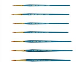 Кисть синтетика №0 круглая Гамма "Галерея" короткая ручка