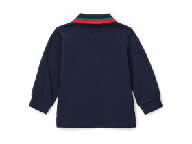 Поло с длинным рукавом для маленького мальчика