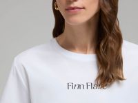 Футболка из мерсеризованного хлопка с принтом