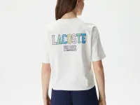Женская хлопковая футболка Lacoste