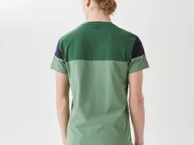 Мужская футболка Lacoste приталенного кроя с круглым вырезом