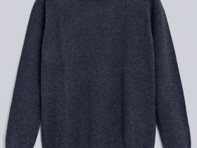 Джемпер прямого силуэта с округлым вырезом