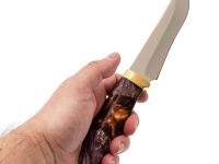 Нож Турист, сталь 95х18, рукоять кап клена/акрил