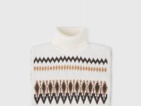 Шарф-манишка для девочек, Белый