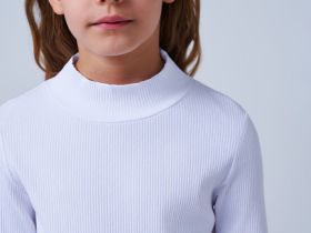 Лонгслив для девочек, Белый