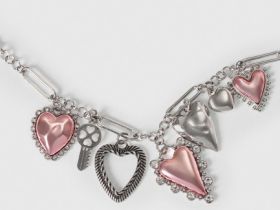 Ожерелье с подвесками для девочек, Серебряный