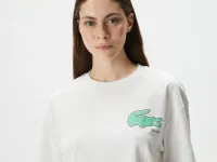Женская хлопковая футболка Lacoste
