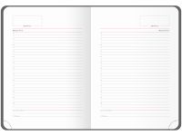 Ежедневник недатированный, кожзам OfficeSpace "Elastic band" A5 136 л, синий