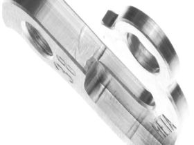 Держатель заднего переключателя "петух" Meta №38 фрезерованный (серебристый)