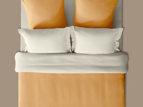 Постельное белье Summer yellow & Onyx gray