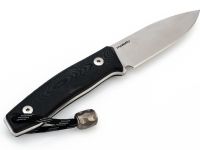 Нож с фиксированным клинком LionSteel M1 GBK, сталь M390, рукоять G10, черный