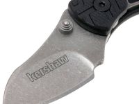 Складной нож Kershaw Cinder Keychain 1025X, сталь 3Cr13, карманный мини-нож, рукоять GFN термопластик, чёрный