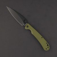 Cкладной нож Daggerr Sting XL, olive DLC, сталь D2, рукоять G10
