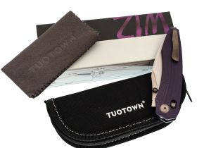 Складной нож Tuotown Wiz, сталь T10S, рукоять Purple G10