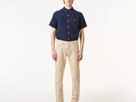 Мужские облегающие брюки-чинос Lacoste