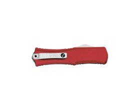 Автоматический нож Microtech Hera II Mini Recurve S/E, сталь M390MK, рукоять алюминий, красный