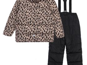 Комплект текстильный с полиуретановым покрытием для девочек: куртка, полукомбинезон