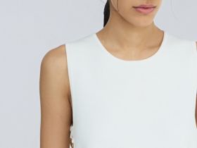 Топ с пуговицами, Белый