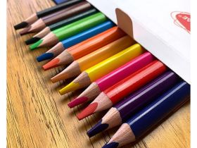 Набор карандашей цветных утолщенных трехгранных Acmeliae 12 цв. в картонном футляре