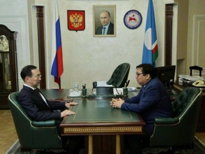 Глава Якутии Айсен Николаев провел встречу с Александром Акимовым