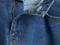 Прямые джинсы, Синий