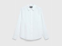 Рубашка изо льна, Белый