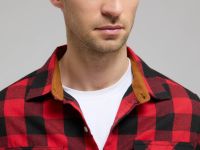 Рубашка из фланели в клетку