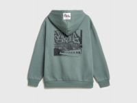 Худи с принтом для мальчиков, Голубой