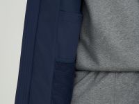 Утепленное стеганое полупальто с капюшоном