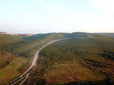 Федеральные дорожники завершают работы по обеспыливанию трассы «Лена»