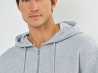 Базовая толстовка на молнии, Серый