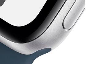 Смарт-часы Apple Watch SE (2024) 44mm Silver Aluminium Case with Denim Sport Band (S/M)