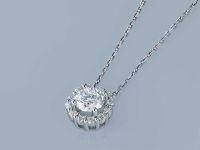 Классическая подвеска из белого золота э4012пд12220104_white