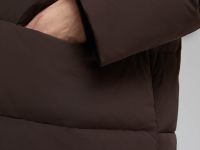 Стеганый пуховик с натуральным пухом