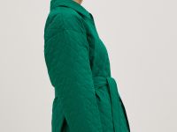 Утепленная куртка с поясом