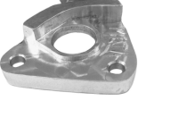 Держатель заднего переключателя &quot;петух&quot; Meta №250 фрезерованный (серебристый)