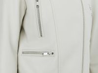 Куртка-косуха из искусственной кожи, Бежевый