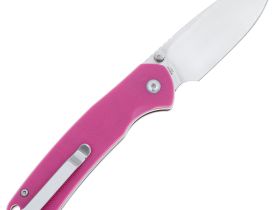 Складной нож CJRB Pyrite, сталь AR-RPM9, рукоять G10 розовый