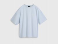 Футболка оверсайз с вышивкой, Голубой