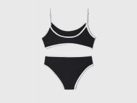 Купальник раздельный для девочек, Черный