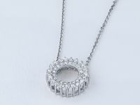 Подвеска из белого золота с бриллиантами э4701пд04210016