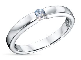 Обручальное кольцо из серебра э0612кц03150600