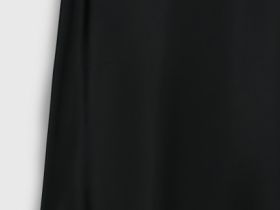 Сатиновое платье с американской проймой, Черный