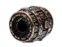 Бусина для темляка Бочка, бронза