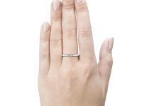 Помолвочное кольцо из белого золота с бриллиантом э0901кц04160600