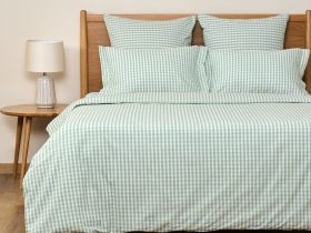 Постельное белье полукомплект Vichy, зеленое