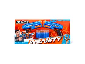 36642 Игровой набор ZURU X-Shot INSANITY: Мэник ДУО (2 бластера, 48 снарядов)