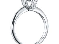 Классическое кольцо из белого золота э4712кц04201606_white