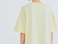 Футболка оверсайз с вышивкой, Желтый